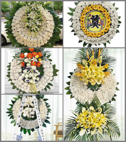 安徽黄山市休宁县渭桥乡上前村花圈速递